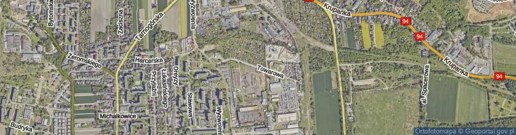 Zdjęcie satelitarne Towarowa ul.